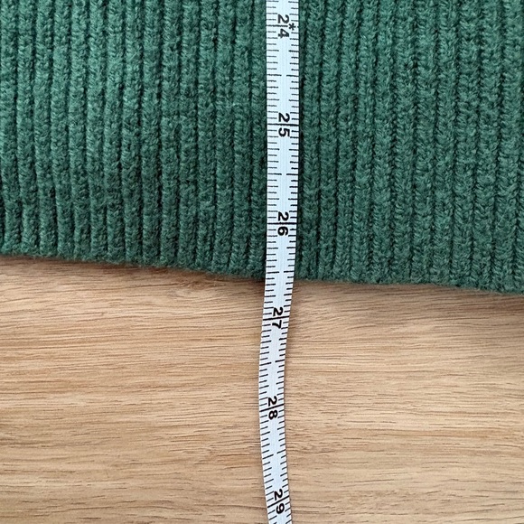 Aerie Softest Luxe Crew Sweater Green Striped - Picture 10 of 10